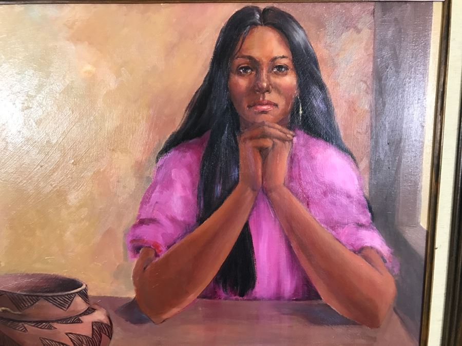 Original Oil Painting By Artist Renée 38' X 32' [Photo 3]