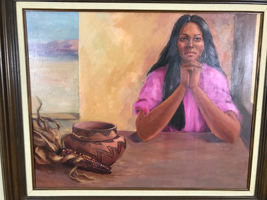 Original Oil Painting By Artist Renée 38' X 32' [Photo 2]