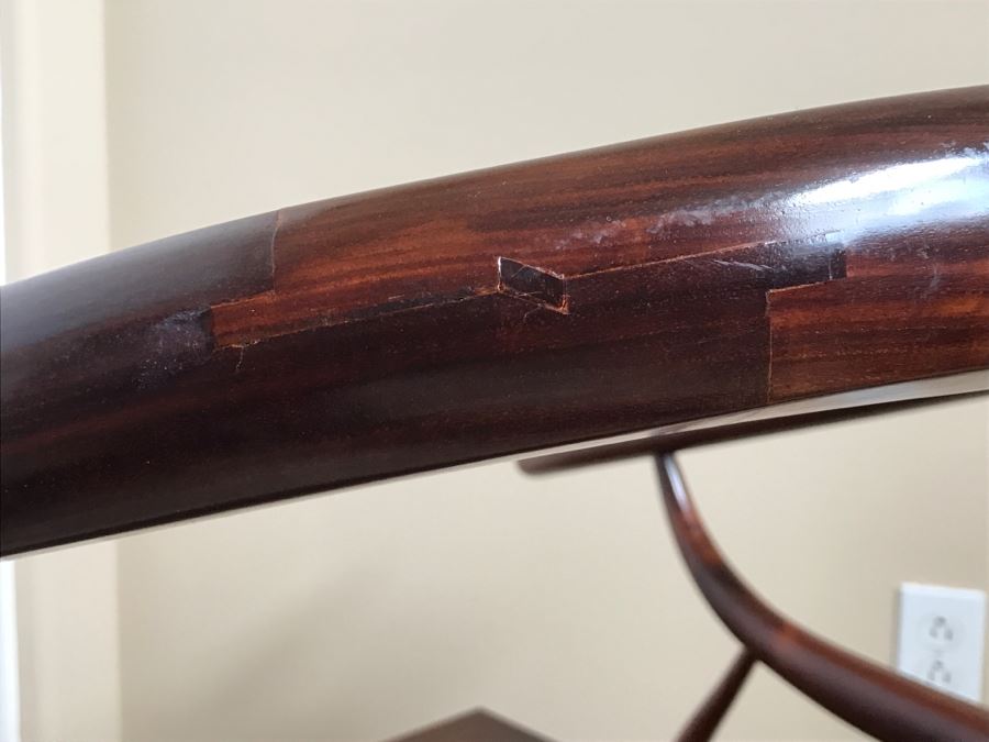 Stunning Chinese Rosewood Modernist Armchair 26'W X 26'D X 29'H [Photo 19]