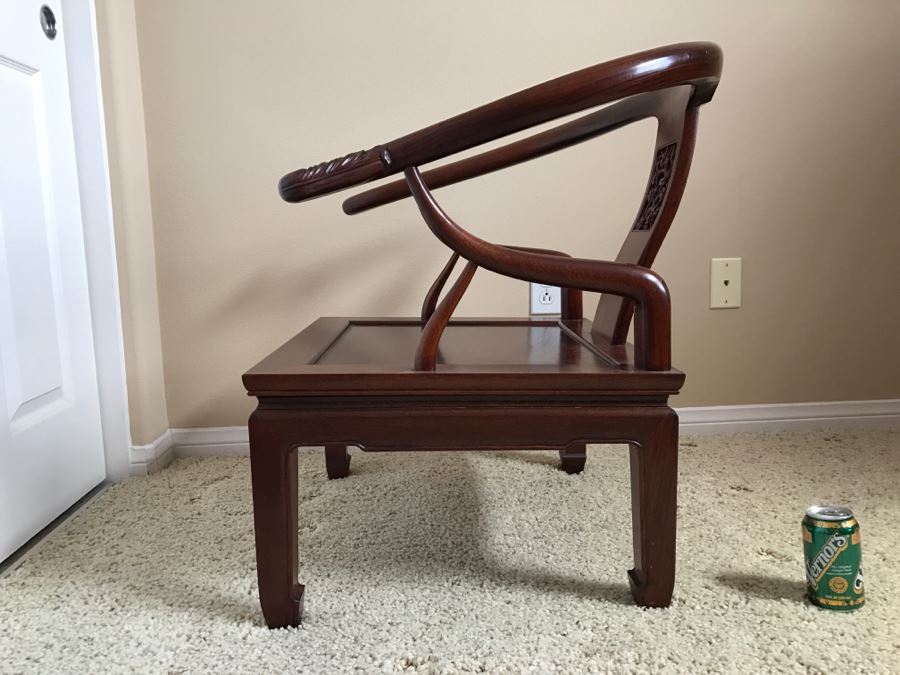 Stunning Chinese Rosewood Modernist Armchair 26'W X 26'D X 29'H [Photo 17]