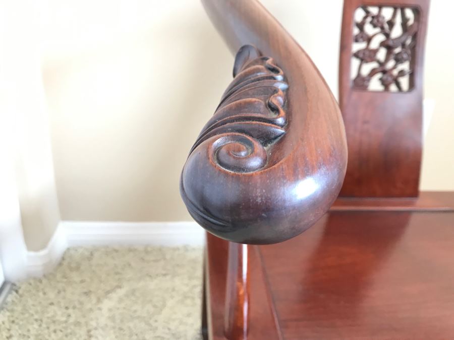 Stunning Chinese Rosewood Modernist Armchair 26'W X 26'D X 29'H [Photo 5]