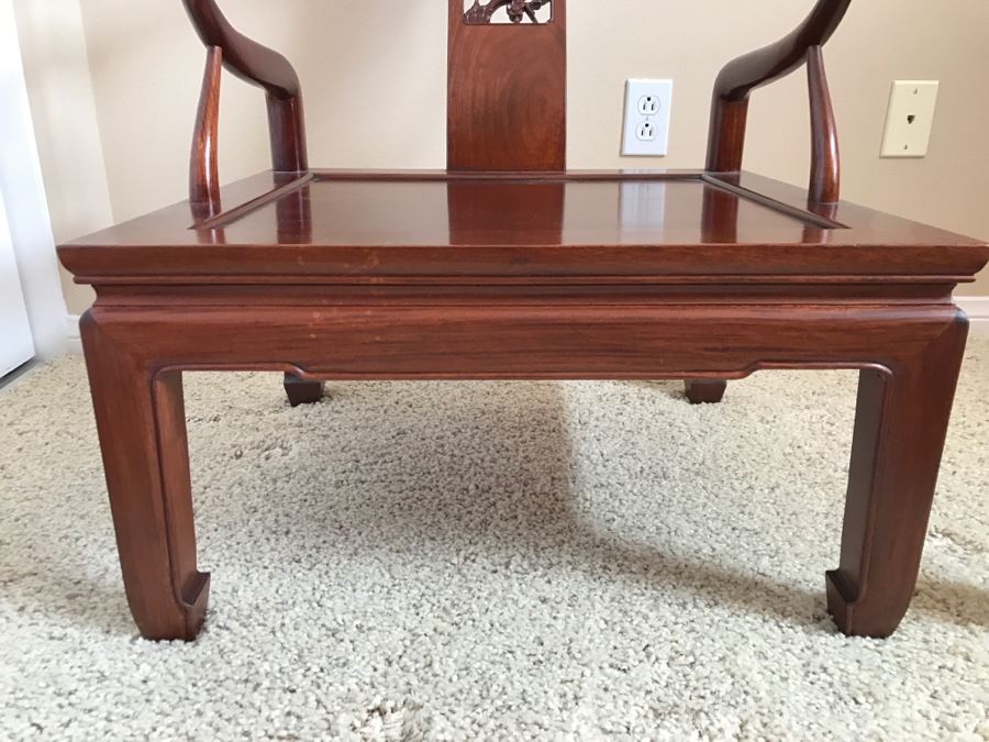 Stunning Chinese Rosewood Modernist Armchair 26'W X 26'D X 29'H [Photo 11]