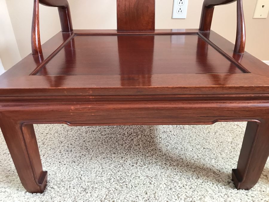 Stunning Chinese Rosewood Modernist Armchair 26'W X 26'D X 29'H [Photo 10]