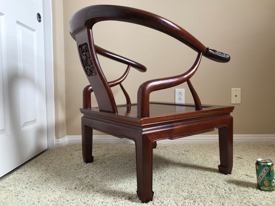 Stunning Chinese Rosewood Modernist Armchair 26'W X 26'D X 29'H [Photo 23]