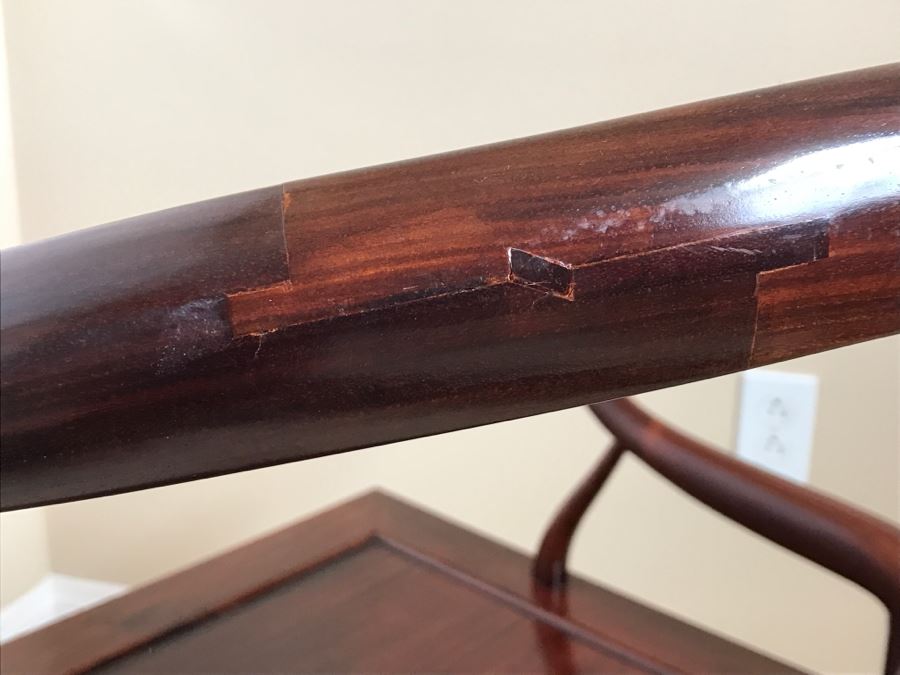 Stunning Chinese Rosewood Modernist Armchair 26'W X 26'D X 29'H [Photo 20]