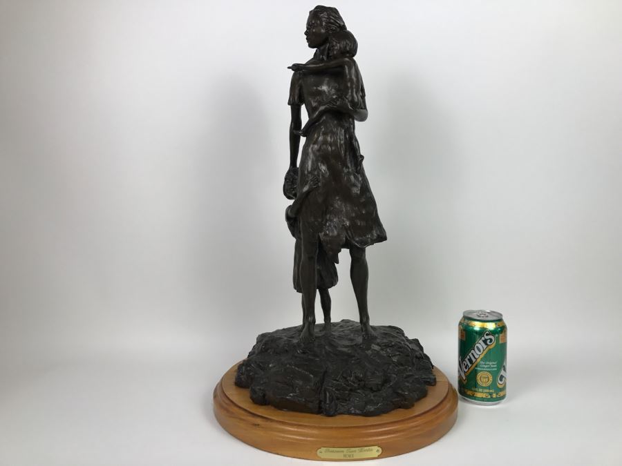 1987 Limited Edition Bronze Titled 'Between Two Worlds' By Artist Renée 1 Of 24 14'W X 22'H