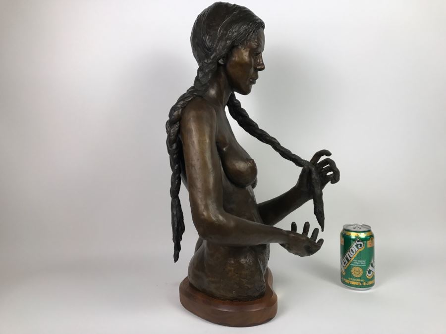 1988 Limited Edition Bronze Titled 'TAW-NEE' By Artist Renée 1 Of 15 15'W X 12'D X 23'H [Photo 21]