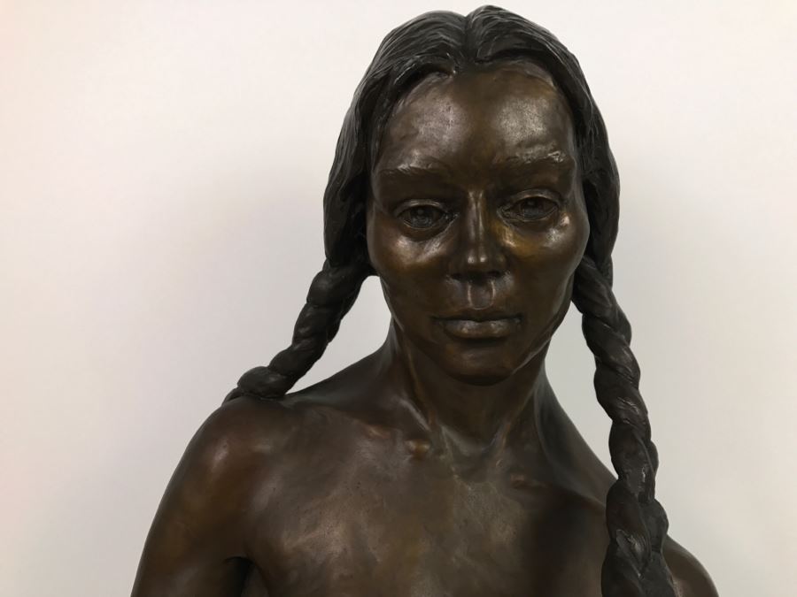 1988 Limited Edition Bronze Titled 'TAW-NEE' By Artist Renée 1 Of 15 15'W X 12'D X 23'H [Photo 4]