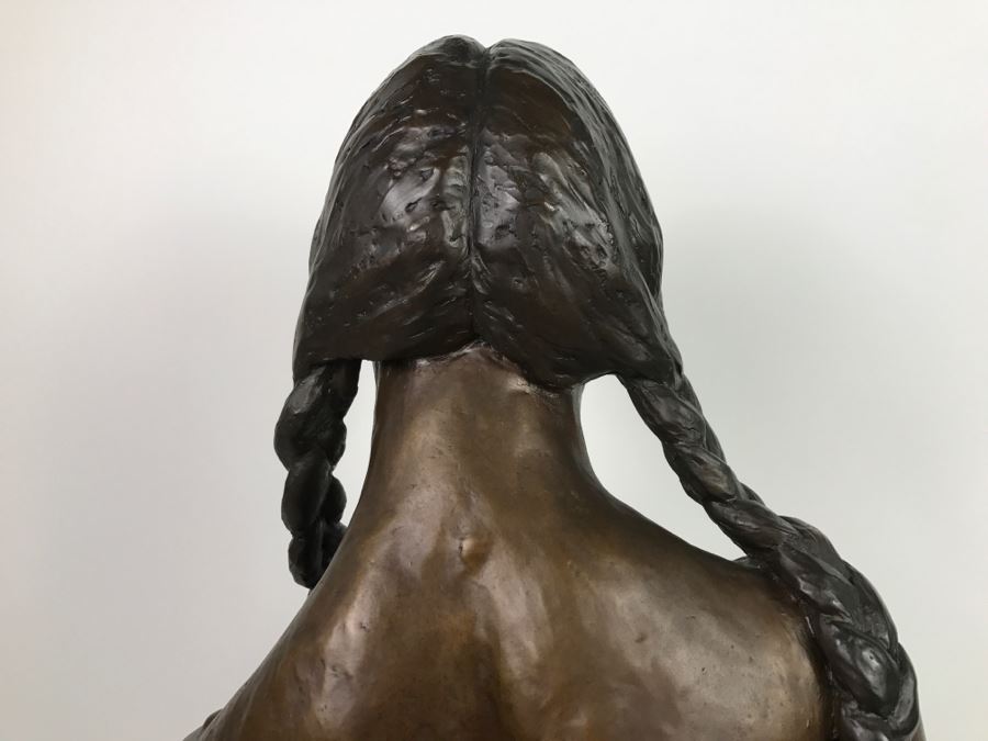 1988 Limited Edition Bronze Titled 'TAW-NEE' By Artist Renée 1 Of 15 15'W X 12'D X 23'H [Photo 17]