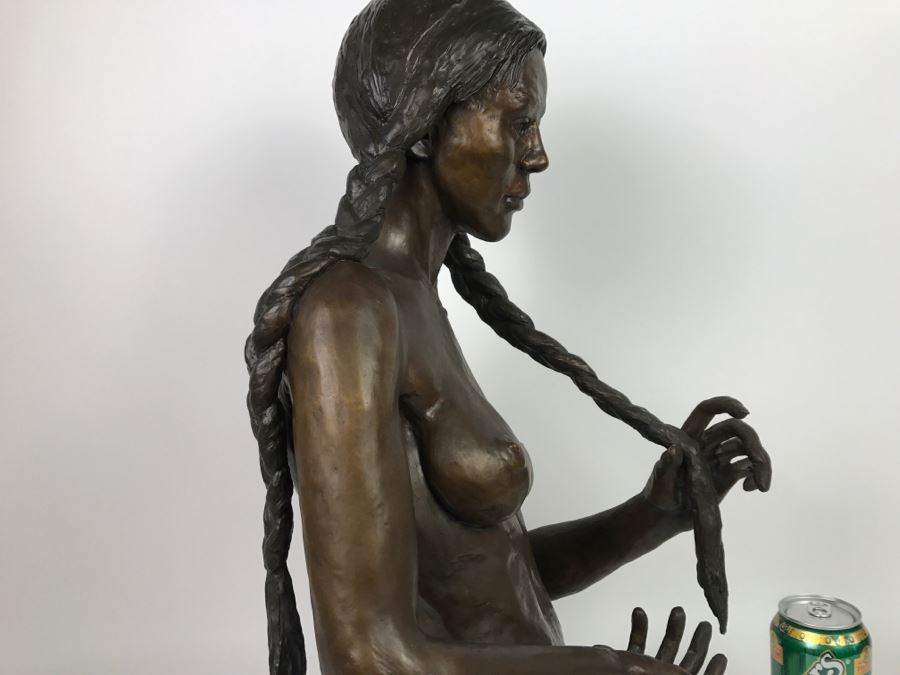1988 Limited Edition Bronze Titled 'TAW-NEE' By Artist Renée 1 Of 15 15'W X 12'D X 23'H [Photo 22]