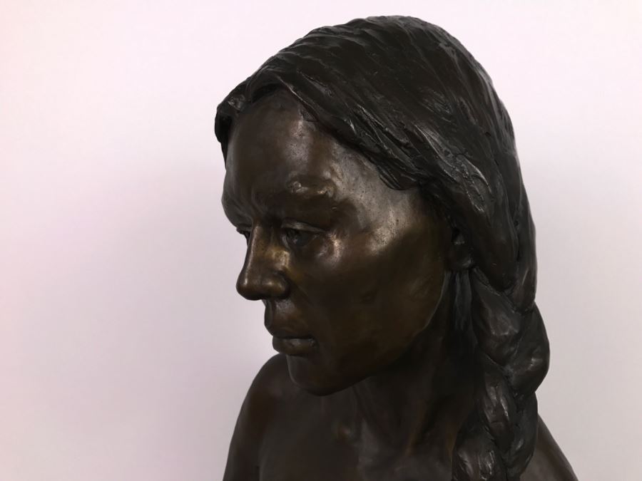 1988 Limited Edition Bronze Titled 'TAW-NEE' By Artist Renée 1 Of 15 15'W X 12'D X 23'H [Photo 13]