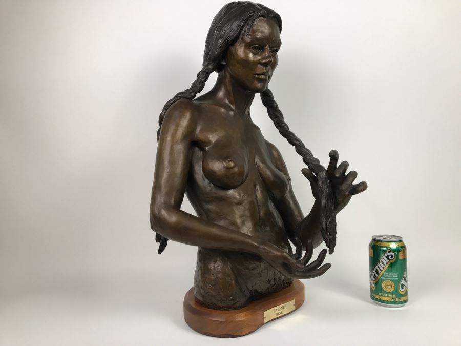 1988 Limited Edition Bronze Titled 'TAW-NEE' By Artist Renée 1 Of 15 15'W X 12'D X 23'H [Photo 25]