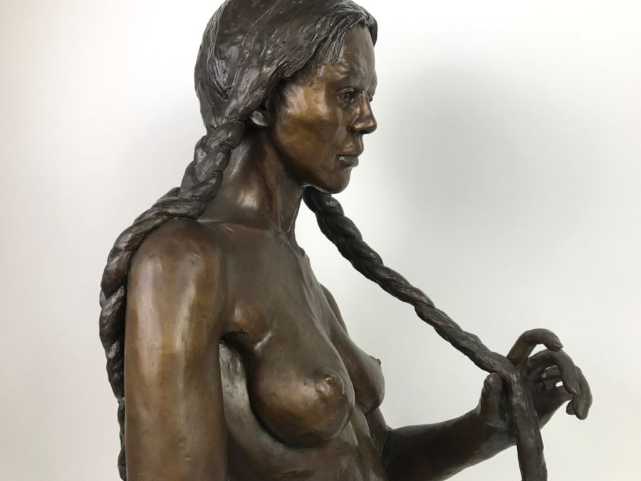 1988 Limited Edition Bronze Titled 'TAW-NEE' By Artist Renée 1 Of 15 15'W X 12'D X 23'H [Photo 23]