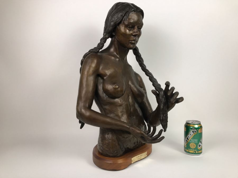 1988 Limited Edition Bronze Titled 'TAW-NEE' By Artist Renée 1 Of 15 15'W X 12'D X 23'H [Photo 24]
