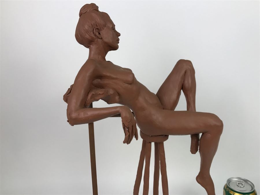 Original One-Of-A-Kind Clay Sculpture By Artist Renée 9'W X 11'D X 19'H [Photo 21]