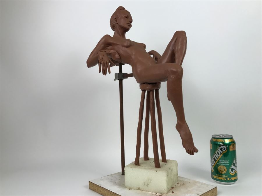 Original One-Of-A-Kind Clay Sculpture By Artist Renée 9'W X 11'D X 19'H [Photo 25]