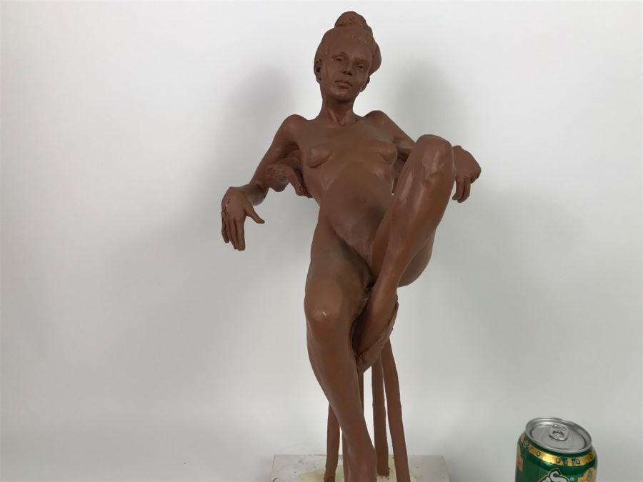 Original One-Of-A-Kind Clay Sculpture By Artist Renée 9'W X 11'D X 19'H [Photo 4]