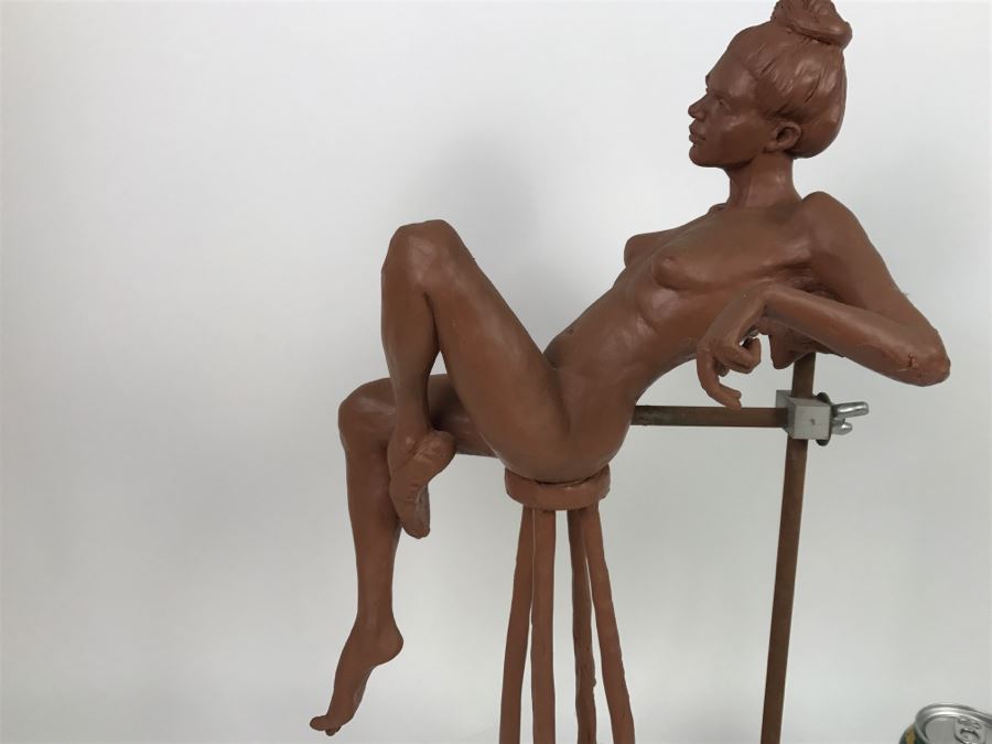 Original One-Of-A-Kind Clay Sculpture By Artist Renée 9'W X 11'D X 19'H [Photo 13]