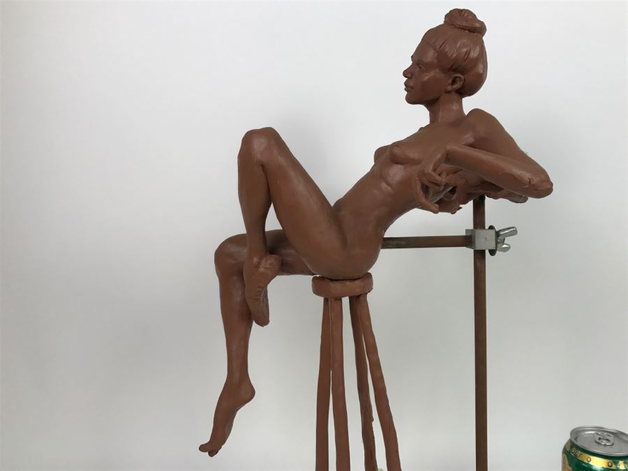 Original One-Of-A-Kind Clay Sculpture By Artist Renée 9'W X 11'D X 19'H [Photo 2]