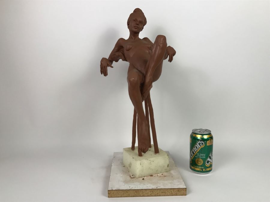 Original One-Of-A-Kind Clay Sculpture By Artist Renée 9'W X 11'D X 19'H [Photo 3]