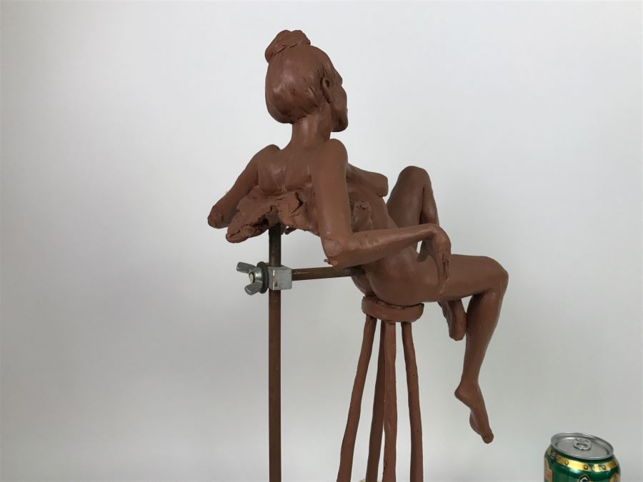 Original One-Of-A-Kind Clay Sculpture By Artist Renée 9'W X 11'D X 19'H [Photo 17]