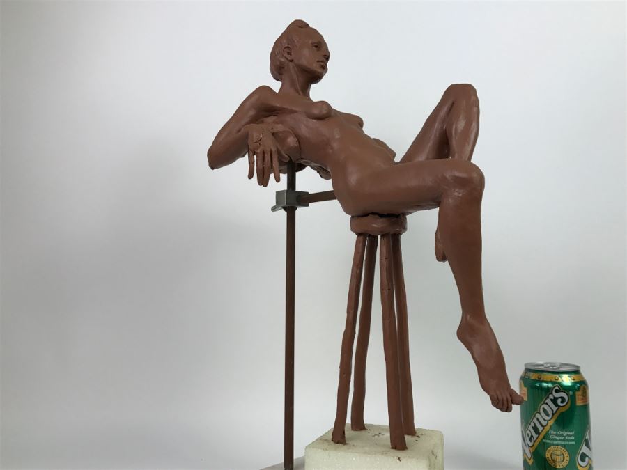 Original One-Of-A-Kind Clay Sculpture By Artist Renée 9'W X 11'D X 19'H [Photo 27]