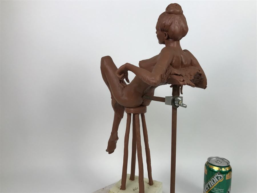 Original One-Of-A-Kind Clay Sculpture By Artist Renée 9'W X 11'D X 19'H [Photo 14]