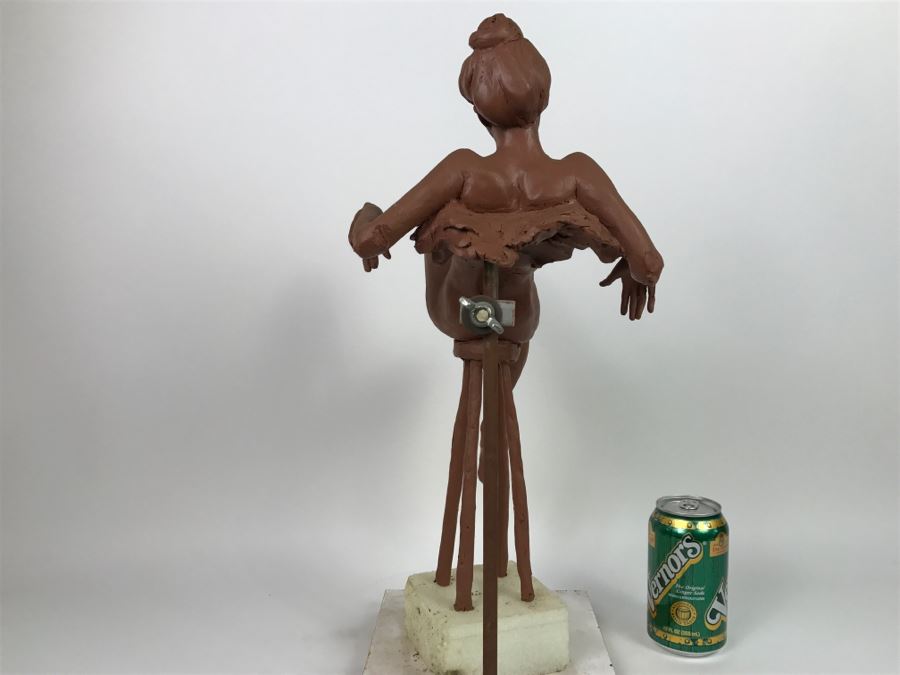 Original One-Of-A-Kind Clay Sculpture By Artist Renée 9'W X 11'D X 19'H [Photo 15]