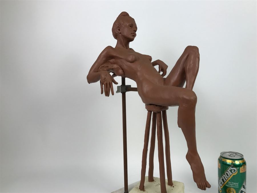 Original One-Of-A-Kind Clay Sculpture By Artist Renée 9'W X 11'D X 19'H [Photo 24]