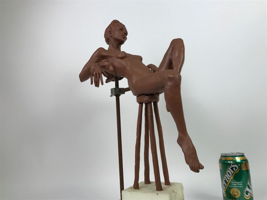 Original One-Of-A-Kind Clay Sculpture By Artist Renée 9'W X 11'D X 19'H [Photo 26]