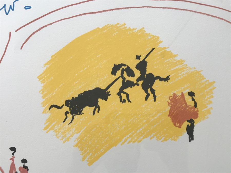 1988 Pablo Picasso Limited Edition Lithograph Print Titled 'Picador' 367 Of 420 29' X 35' [Photo 6]