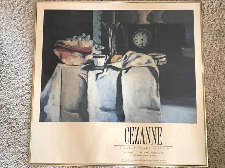 Framed CEZANNE The Early Years 1859-1872 National Gallery Of Art Washington Poster From 1989 [Photo 1]