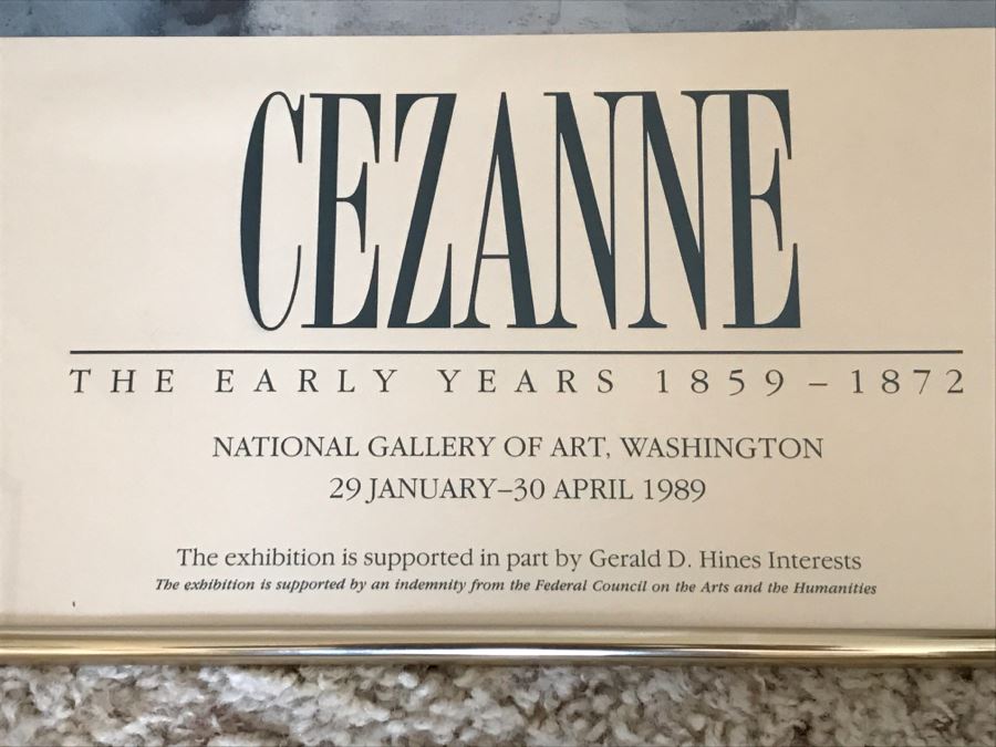 Framed CEZANNE The Early Years 1859-1872 National Gallery Of Art Washington Poster From 1989 [Photo 5]