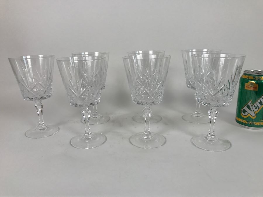 Set Of (7) Crystal Stemware Glasses [Photo 1]
