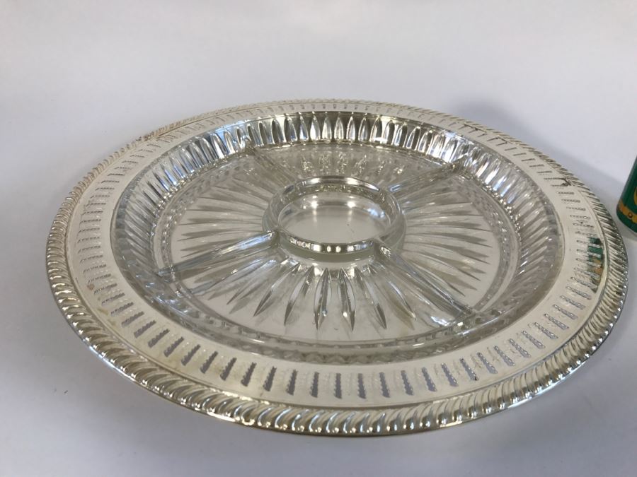 F.B. Rogers Silverplate Appetizer Server Tray [Photo 1]