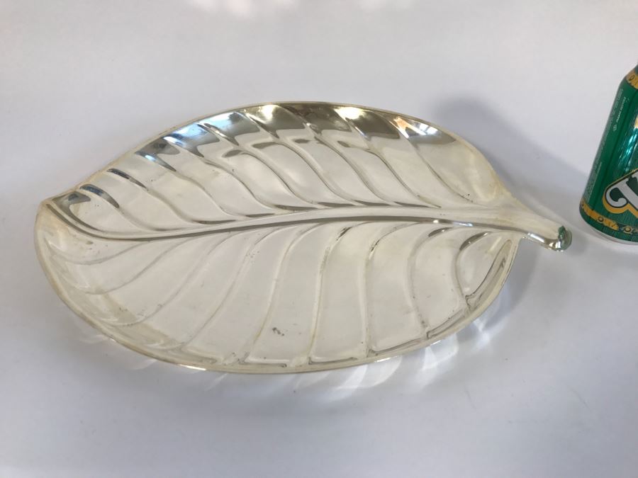 International Silver Company Silverplate Large Tropical Leaf Silverplate Serving Tray [Photo 1]