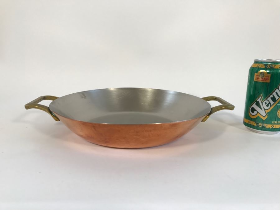 Vintage 1976 Paul Revere Handled Copper Bottom Pot