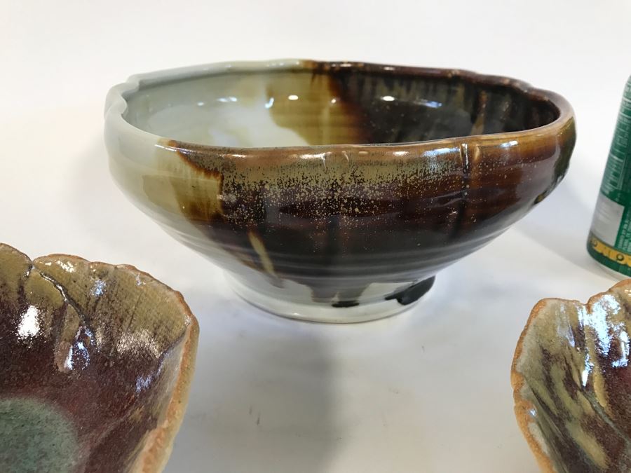 (3) Signed Pottery Bowls [Photo 4]