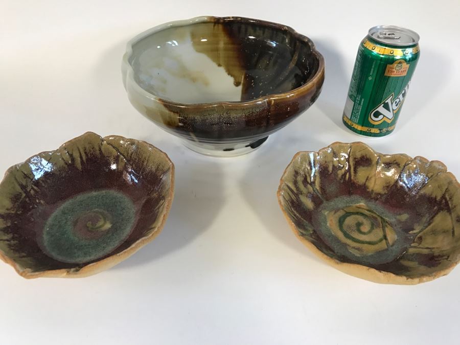 (3) Signed Pottery Bowls [Photo 2]