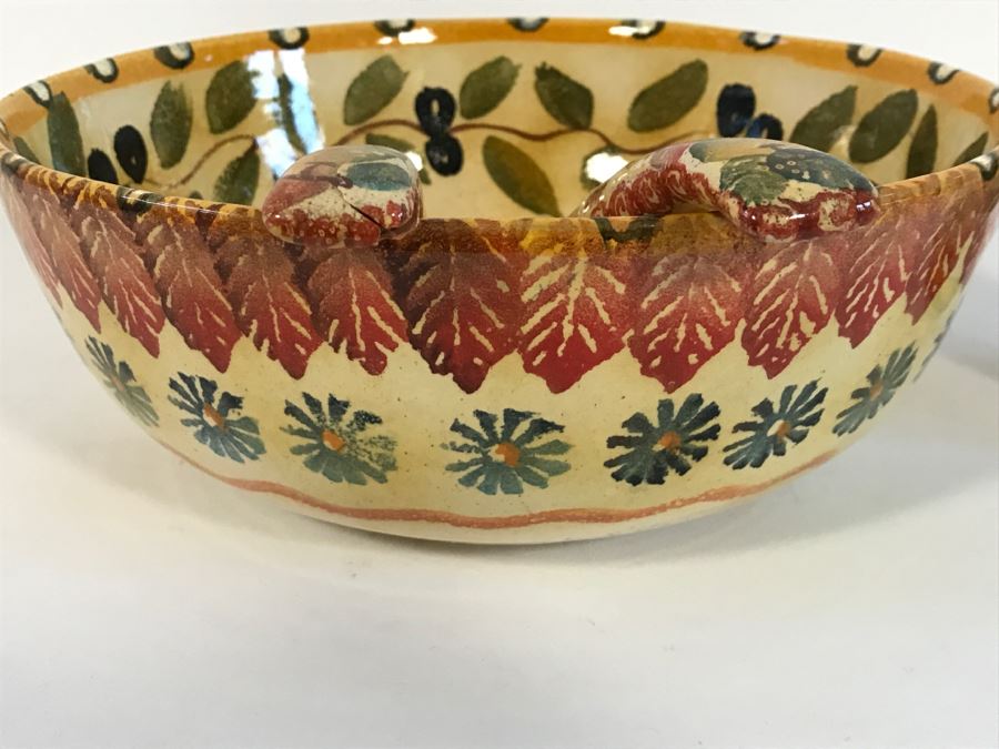 Italian Salad Bowl With Fork And Spoon Talica Ars Positano [Photo 6]