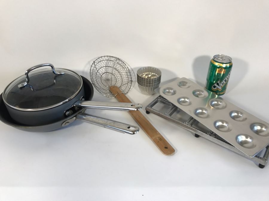 Kitchen Lot With Utensils, Cookware And Ravioli Maker [Photo 9]