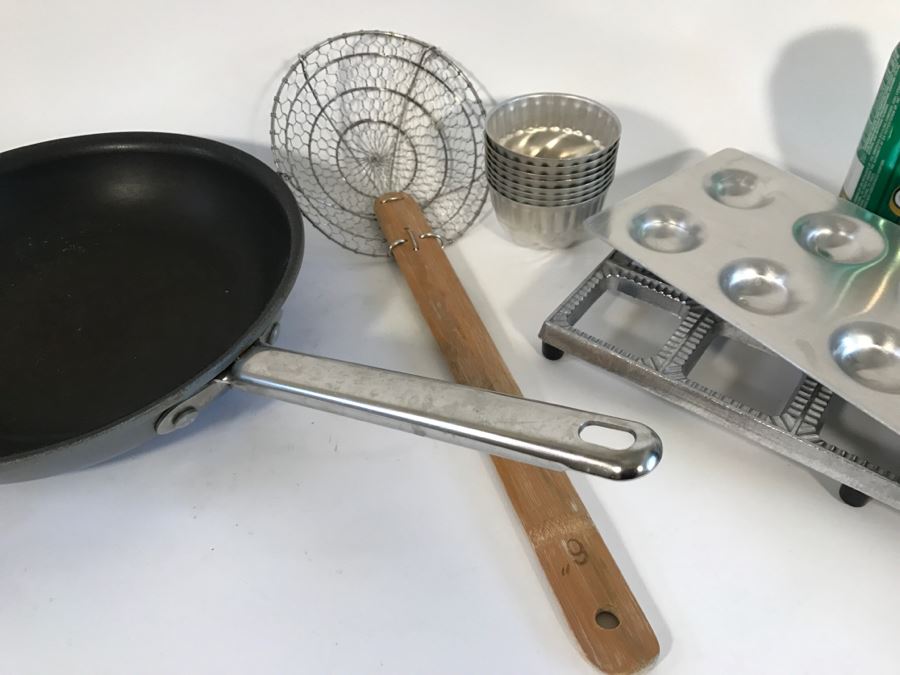 Kitchen Lot With Utensils, Cookware And Ravioli Maker [Photo 12]