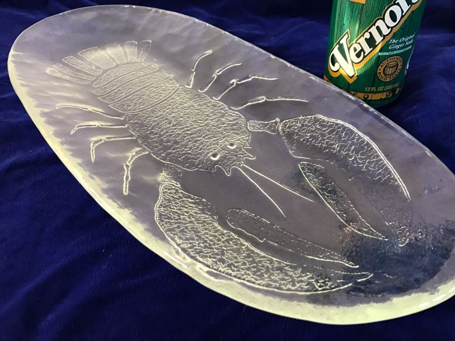 Lobster Glass Serving Fish Platter [Photo 4]