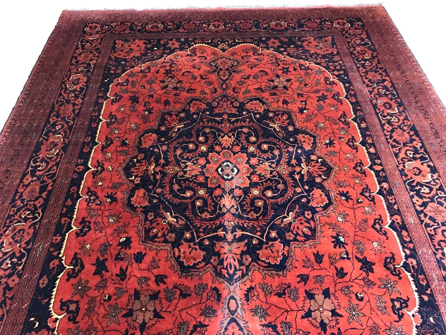Stunning Hand Knotted Persian Wool Rug Red Burgundy Black 11' 10' X 8' 4' [Photo 5]