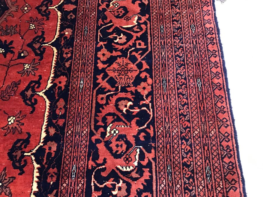 Stunning Hand Knotted Persian Wool Rug Red Burgundy Black 11' 10' X 8' 4' [Photo 11]