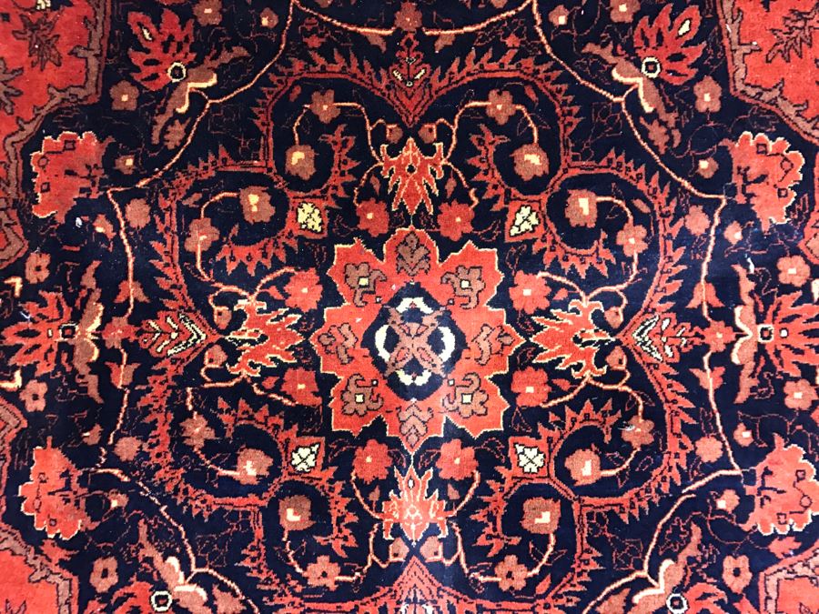 Stunning Hand Knotted Persian Wool Rug Red Burgundy Black 11' 10' X 8' 4' [Photo 8]