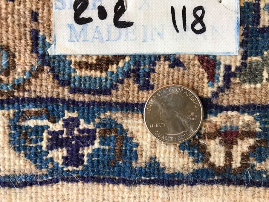 Persian Area Rug Hand Knotted Wool Made In Iran 6' 9' X 3' 10' [Photo 12]