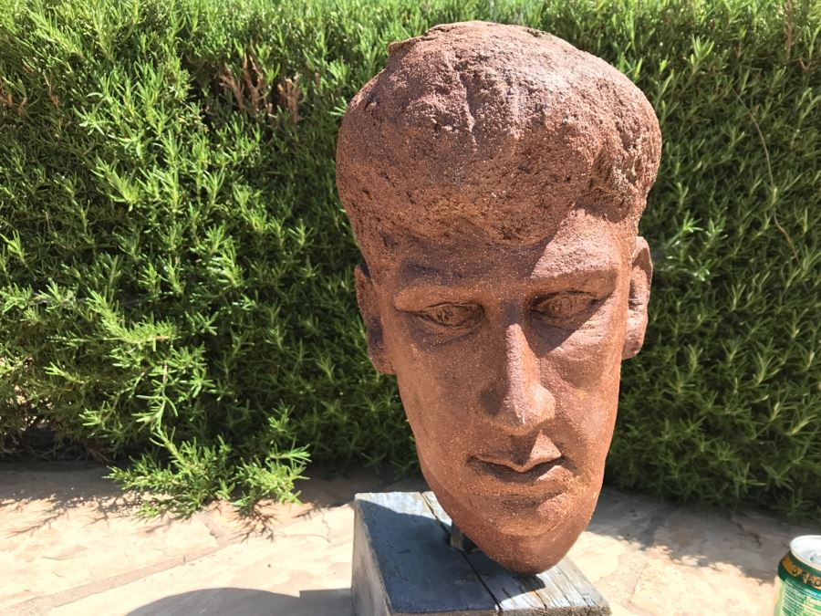 Original Clay Bust Sculpture By Nancy Dreher Rice [Photo 2]