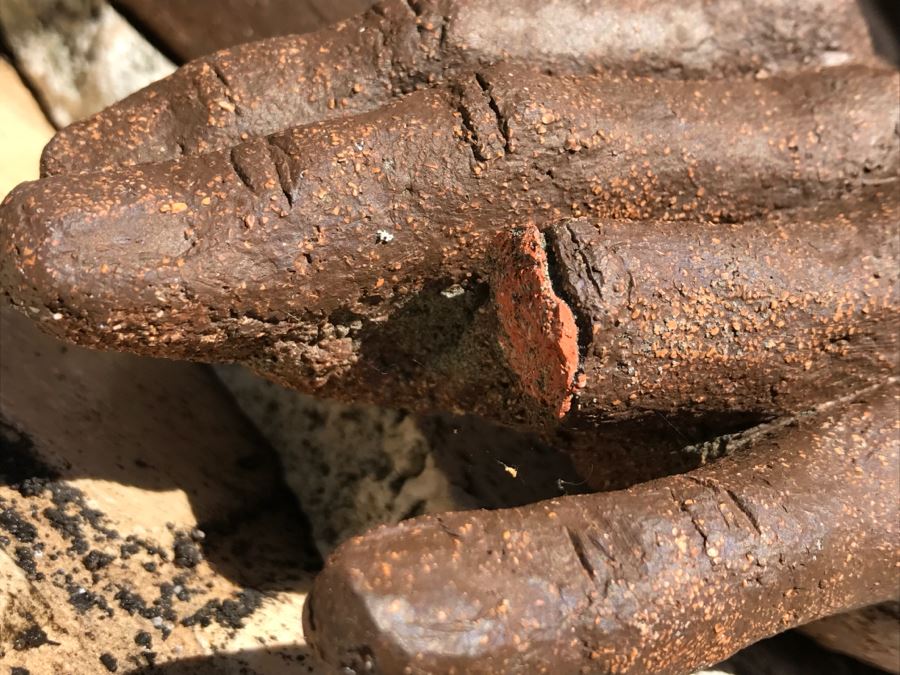 Original Clay Body Torso Sculpture By Nancy Dreher Rice Great For Garden (See Repairs In Photos) [Photo 7]