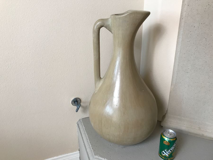 Large Decorative Pitcher Ewer Vessel Pottery [Photo 4]